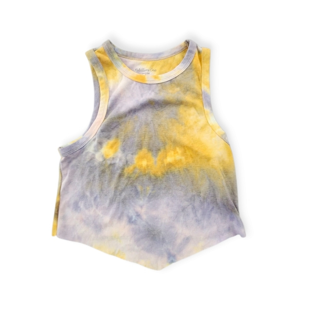 Yellow Tie-Dye Tank Top